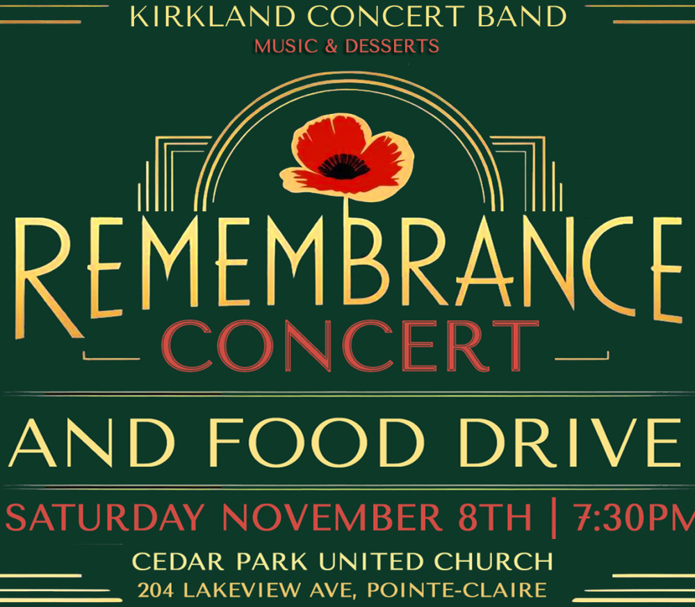 ’’REMEMBRANCE’’ Dessert Concert and Food Drive