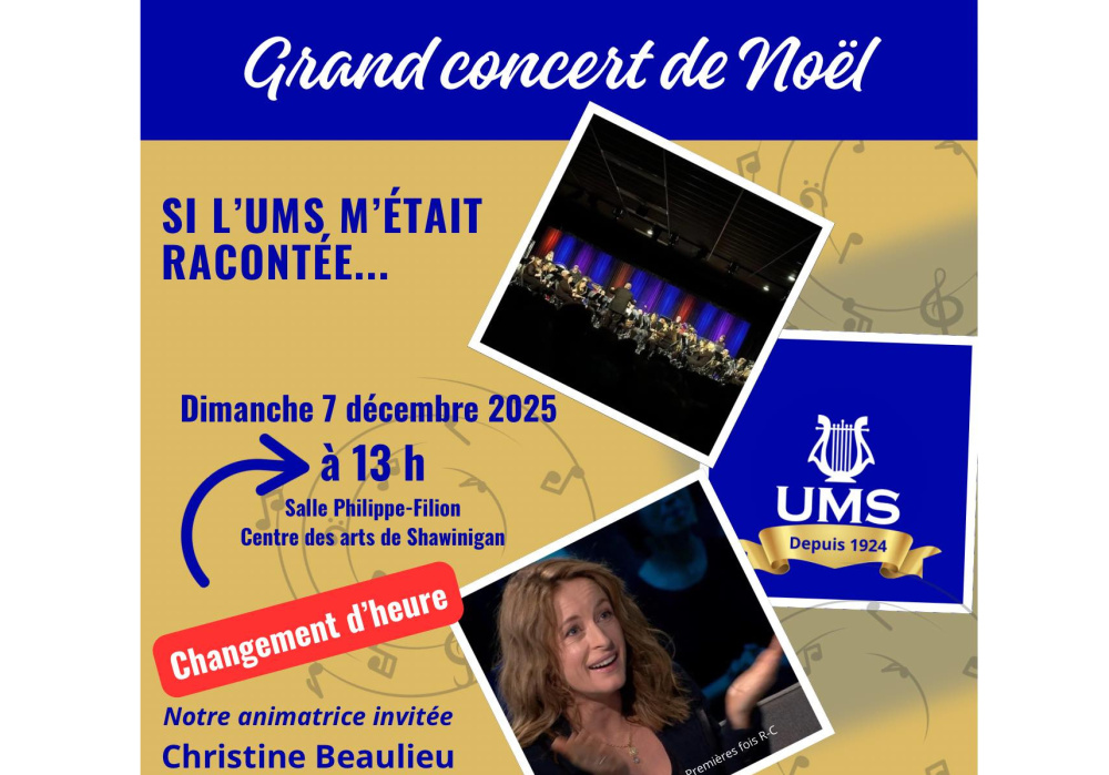 L’Union musicale de Shawinigan Grand concert de Noël